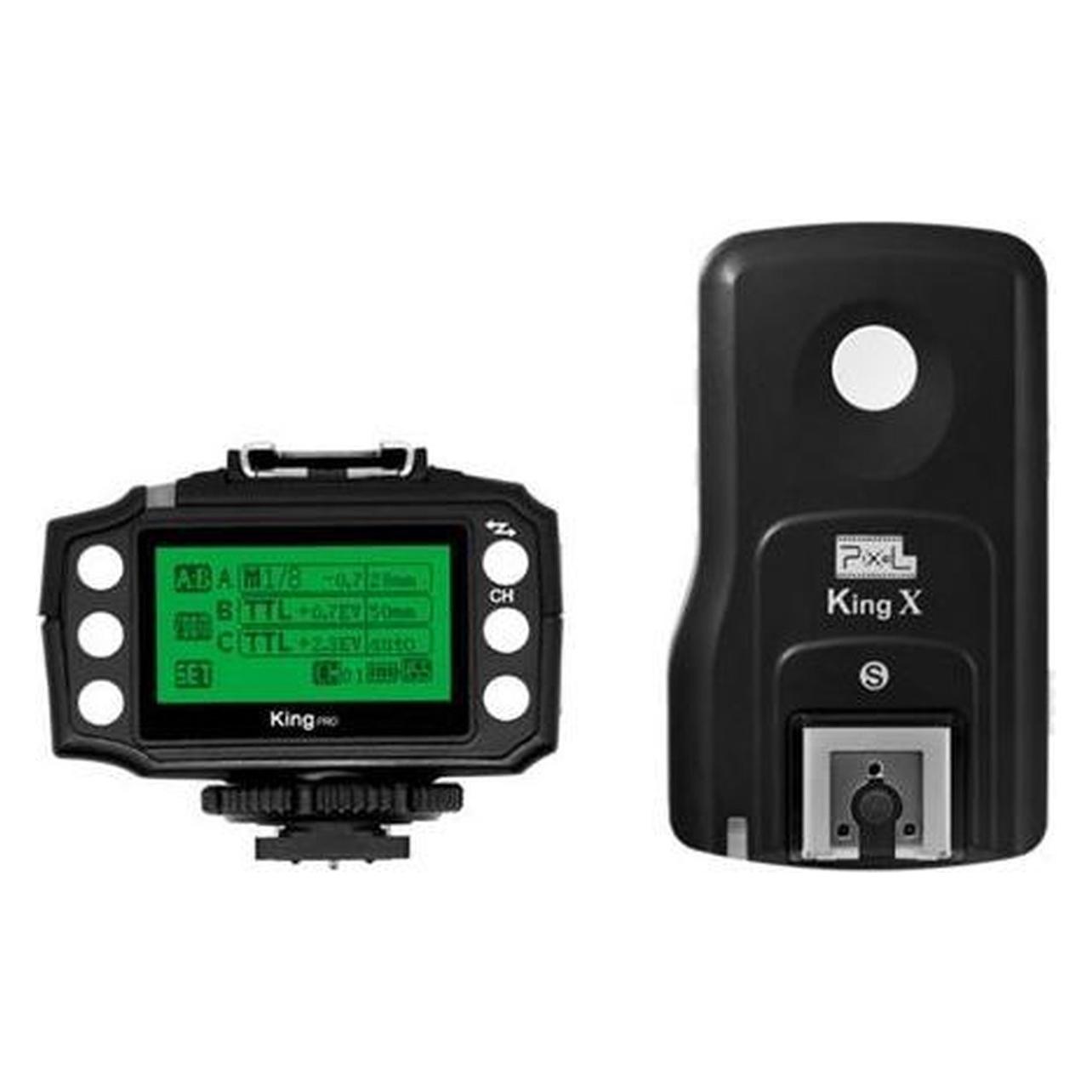 Pixel I-Ttl Radio Flitserset King Pro Voor Sony Mi (Radio), Afstandsbediening, Zwart