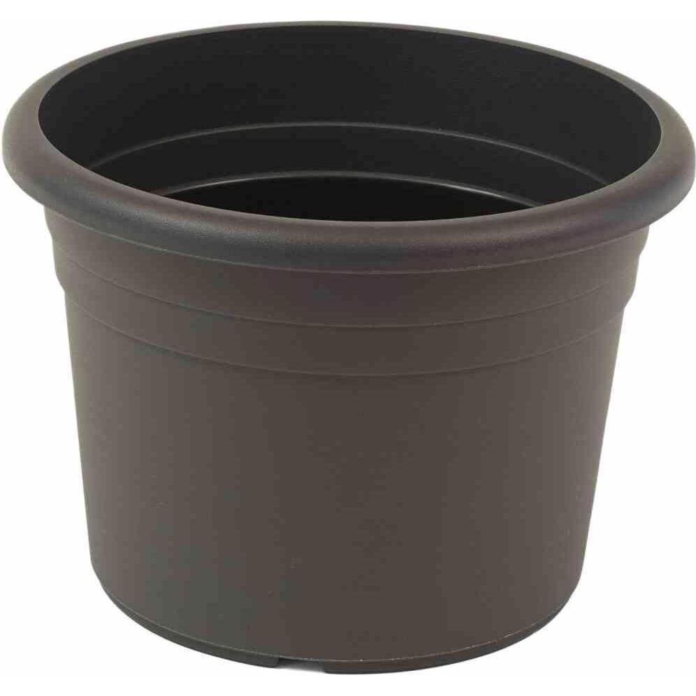 Siena Garden, Blumentopf, Pflanzgefäss Basic, rund, Ø 40x26,0 cm, aus Kunststoff matt in anthrazit (40 cm)