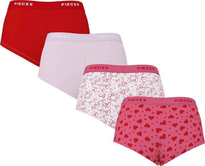 Produktbild Pieces PCLOGO 4er-Pack Boxershorts (S, 4er Pack)