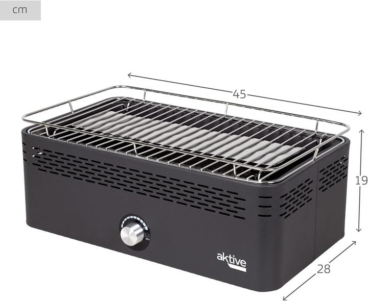 Productafbeelding Aktive Portable Smokeless Charcoal Barbecue 45 x 19 x 28 cm (42 cm)