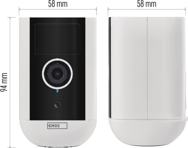 Immagine prodotto Emos Telecamera IP per esterni GoSmart con WiFi IP-210 SNAP, alimentata a batteria (2592 x 1944 pixel)