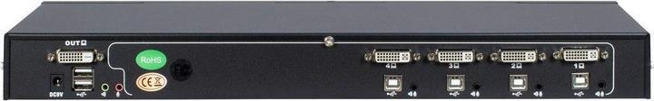 Produktbild Intertech KVM-Switch AS-9104DA RackmountDVI,4xDVI/USB/Audio