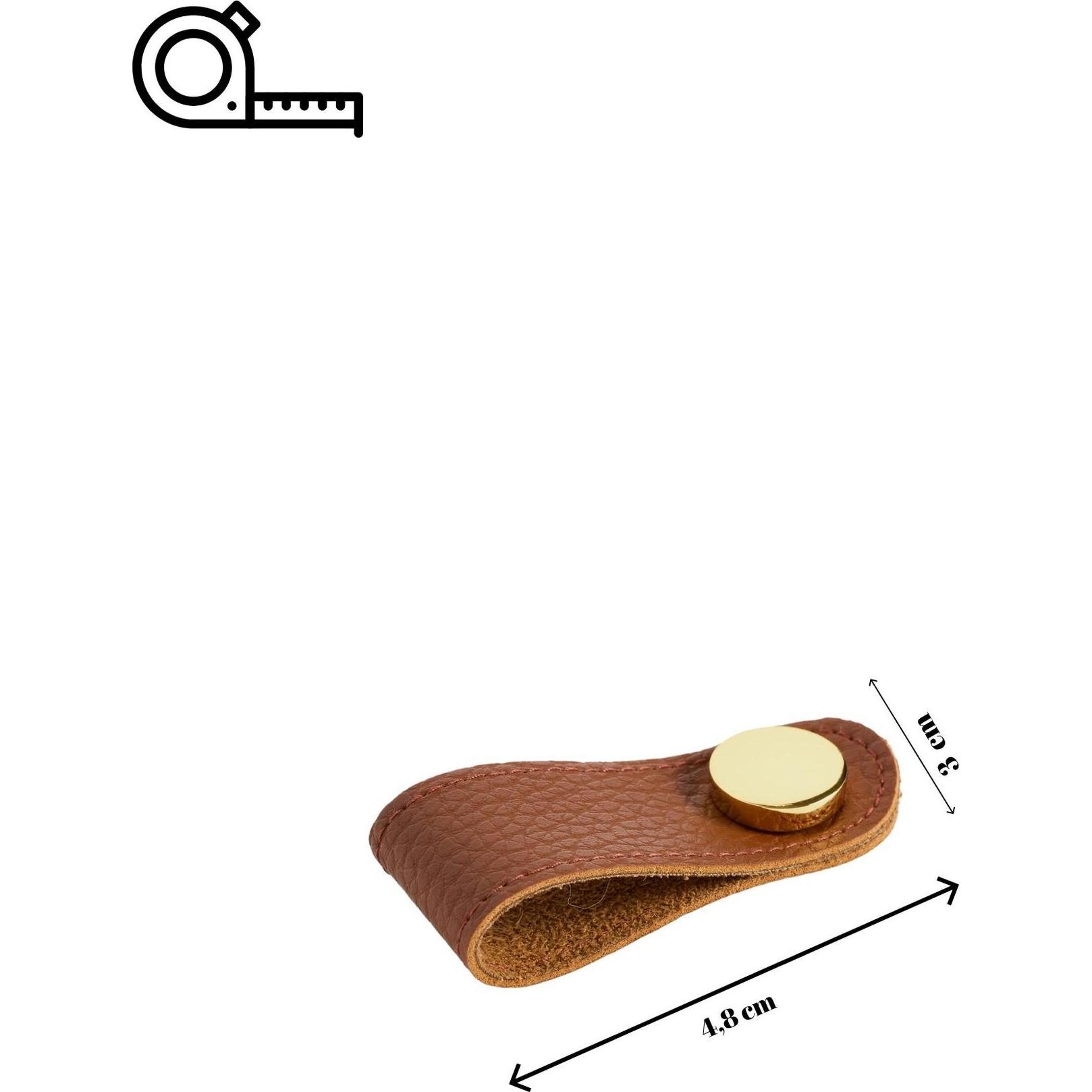 Hanah Home, Maniglia per mobile, Leather Single Decorative Handle