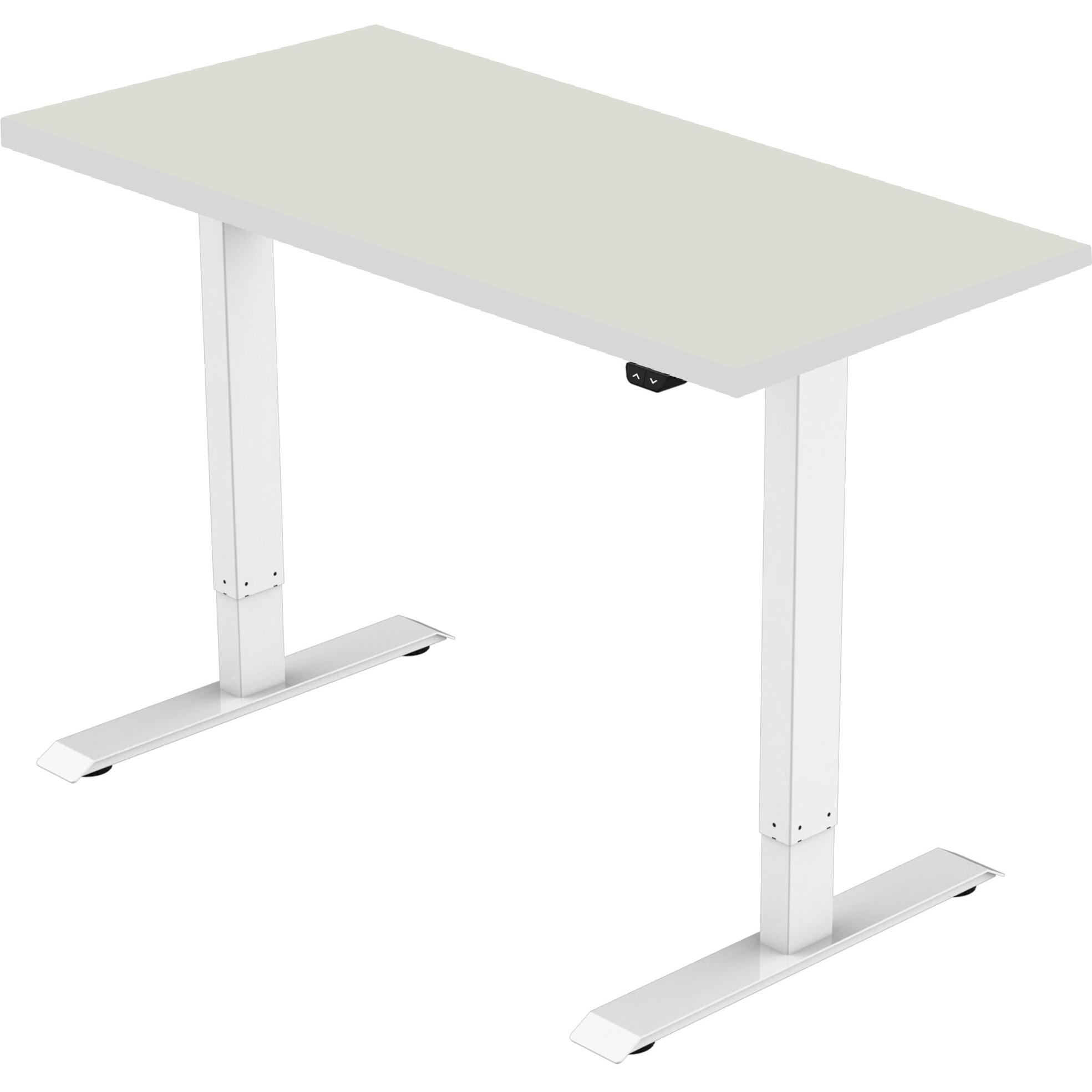 Celexon, Schreibtisch, elektrisch höhenverstellbarer Schreibtisch Economy eAdjust-71121 - weiss, inkl. Tischplatte