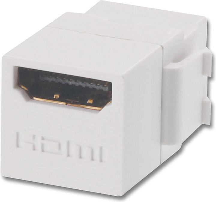 Actual product image Lindy HDMI double coupler F/F keystone Keystone module for wall outlets (HDMI)