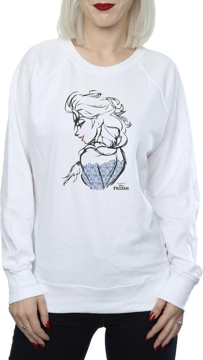 Actual product image Disney Frozen Womens/Ladies Elsa Sketch Heather Sweatshirt (L)