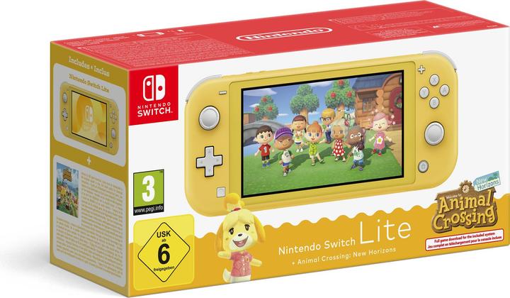 Produktbild Nintendo Switch Lite + Animal Crossing: New Horizons Bundle - Gelb