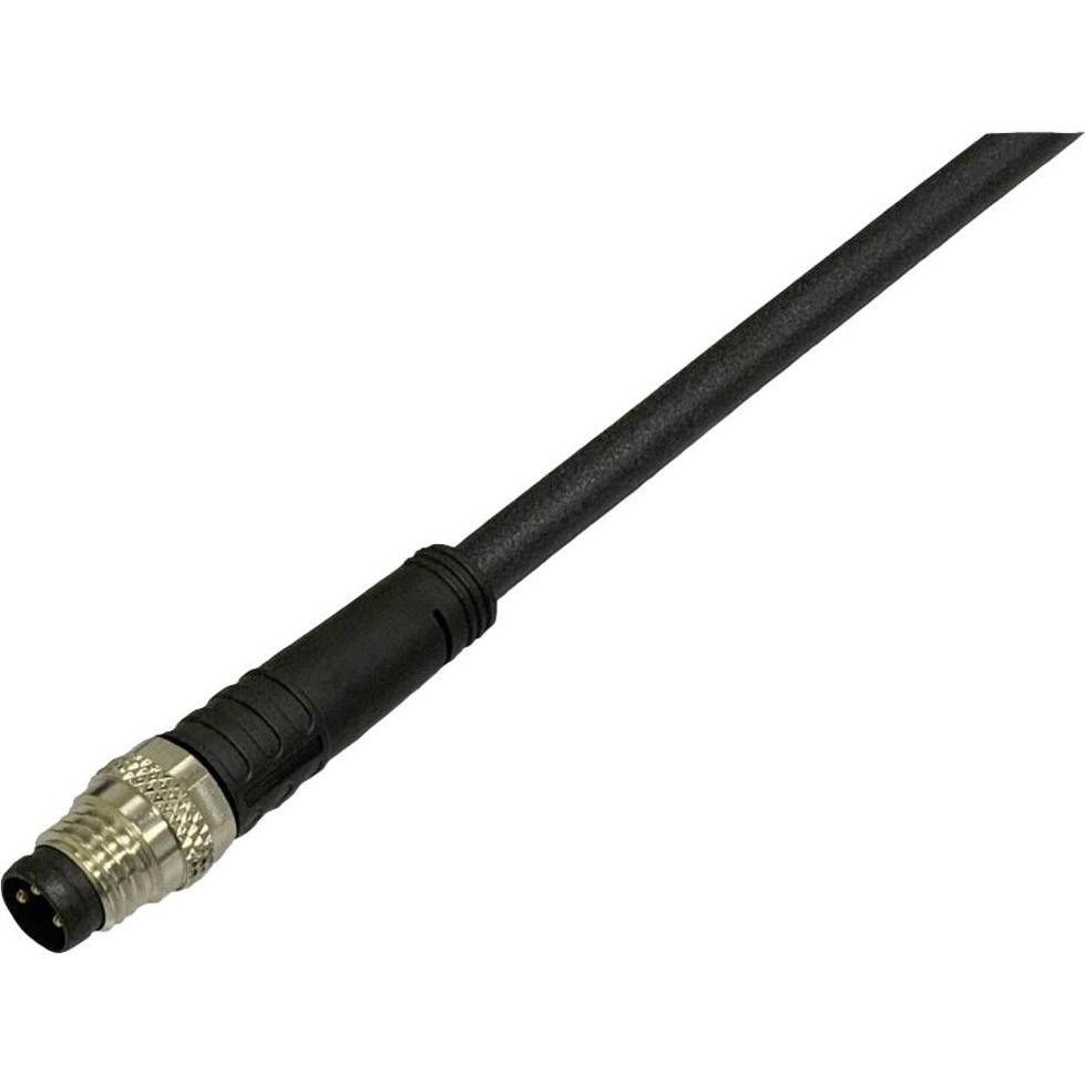 Thumbnail - BKL Electronic 2700018 Sensor-/Aktor-Anschlussleitung M8 Stecker, gerade 2 m Pol, Elektronikkabel + Stecker, Schwarz