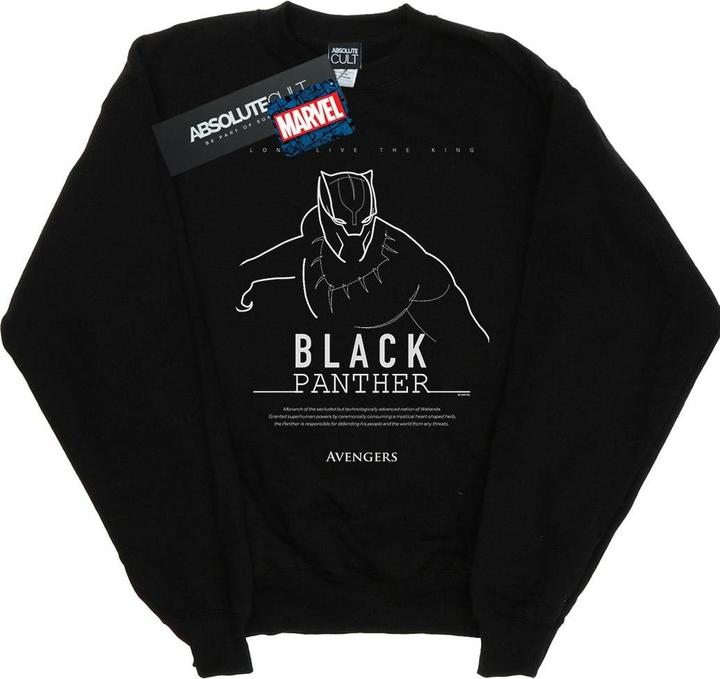 Produktbild Black Panther Long Live The King Sweatshirt Mädchen (140, 146)