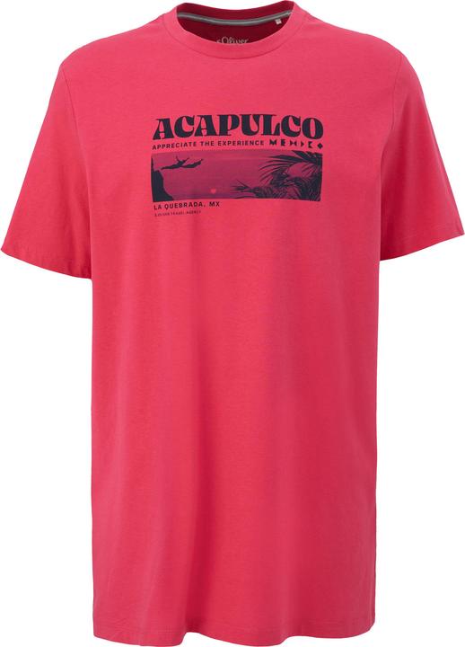 Immagine prodotto S.Oliver T-Shirt Crew-Neck-Shirt mit Frontprint aus Baumwoll-Jersey (XXL)