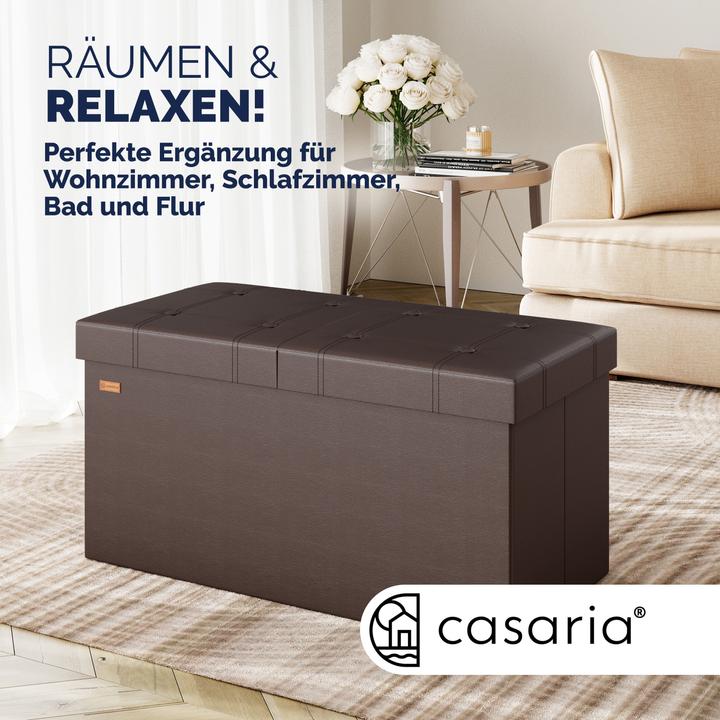 Image du produit Casaria Sitztruhe mit Stauraum (80 cm)