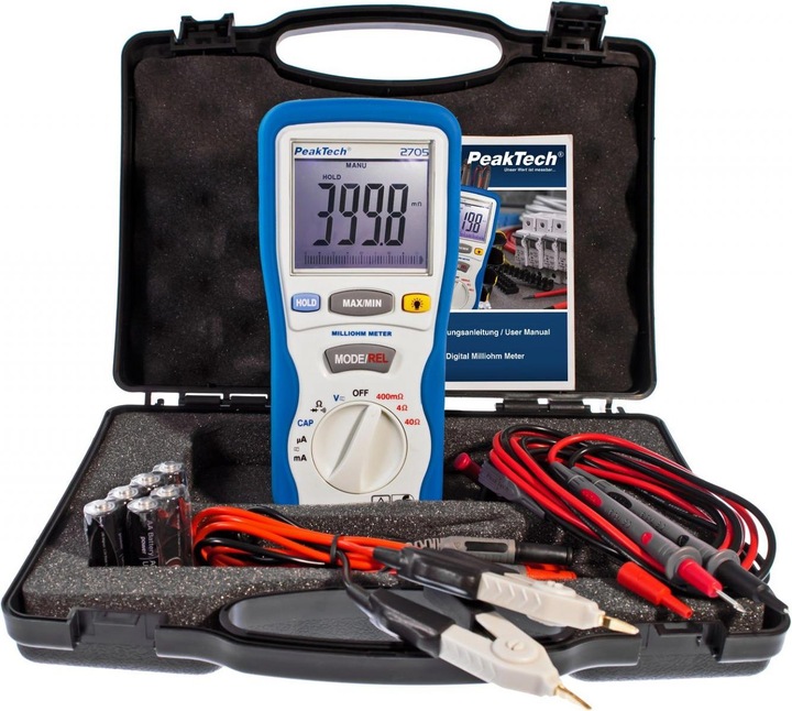 Image du produit Peaktech P 2705 Milliohmètre (CAT III 1000V)