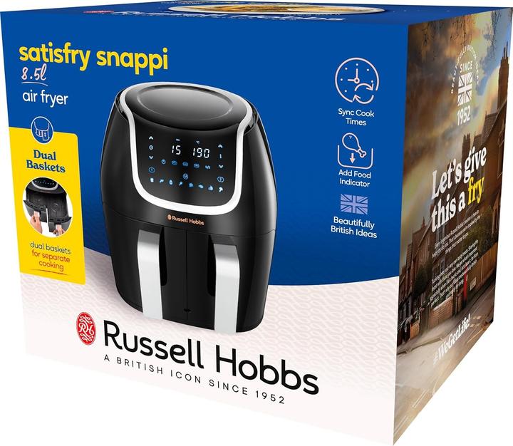 Produktbild Russell Hobbs Luftfritteuse mit zwei getrennten Körben, 8 Programmen, Touchscreen und Spülmaschinenfest