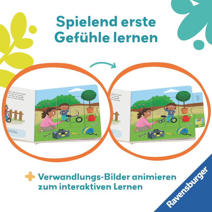 Actual product image Ravensburger play+ My first sliding book: Feelings (German)