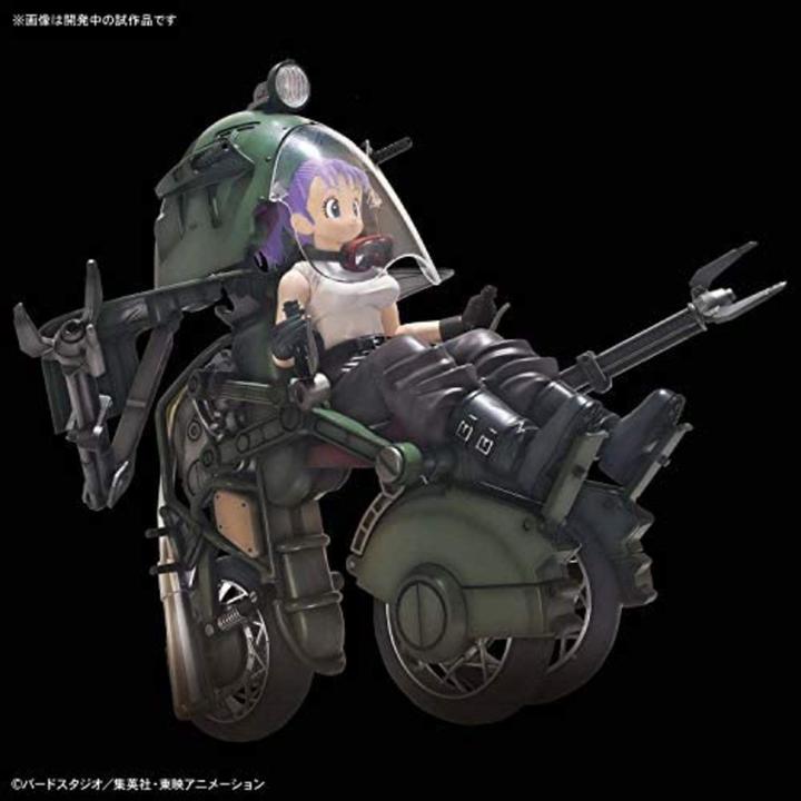 Actual product image Bandai Model Kit Dragon Ball Funkoe Rise Mech Bulma Motorcycle