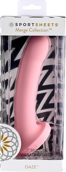 Productafbeelding Sportsheets Merge Collectie - Daze - 7" Solid Silicone Vibrerende Dildo