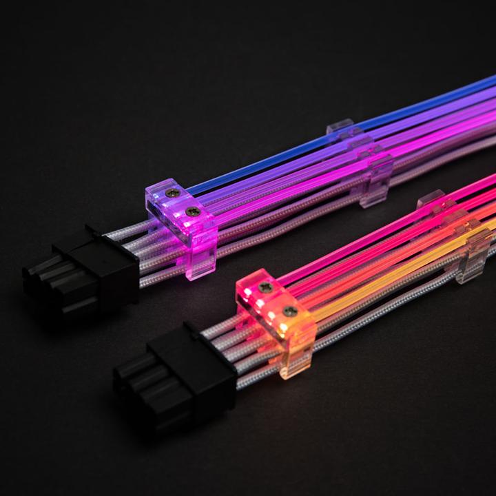 Actual product image Lian-Li Strimer 8-Pin RGB PCIe VGA (Multicoloured)
