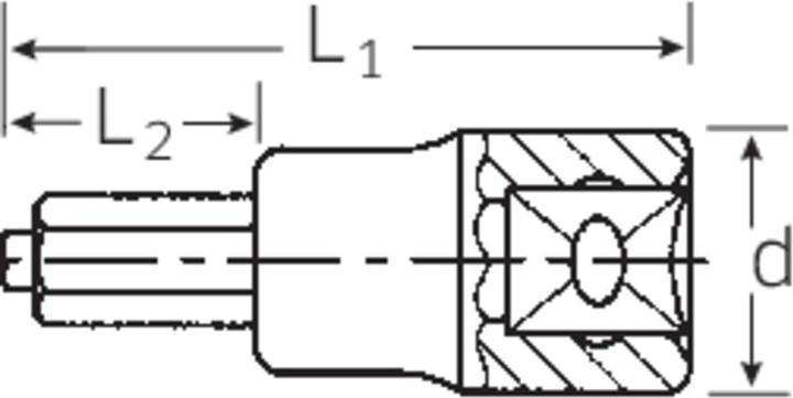 Image du produit Stahlwille Connecteur mâle six pans 1/2" 54IC (8 mm)