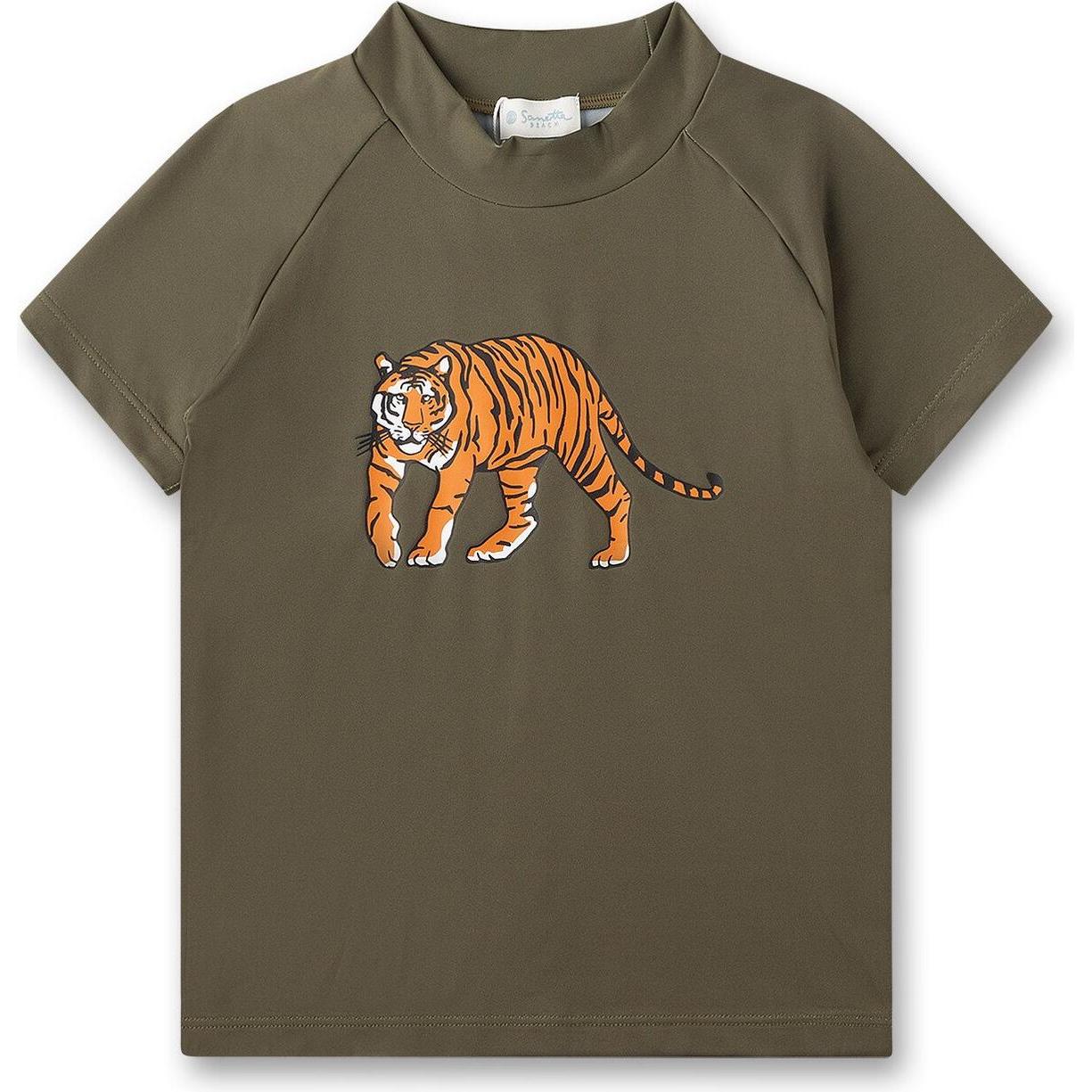 Sanetta, Unisex, Badeshirt, Schwimmshirt Tiger, Grün, (98)
