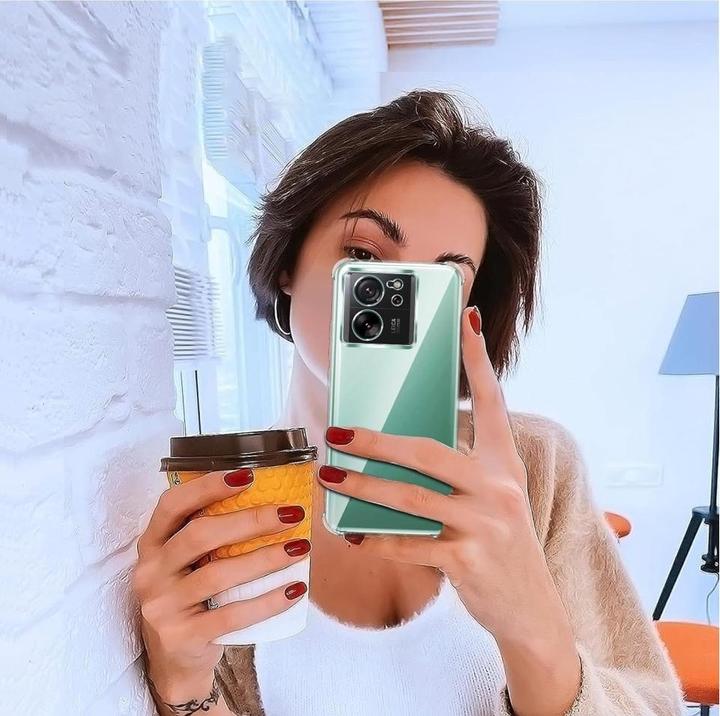 Actual product image Screenguard Xiaomi 13T Case Crystal Soft Airbag Bumper (Xiaomi 13T)