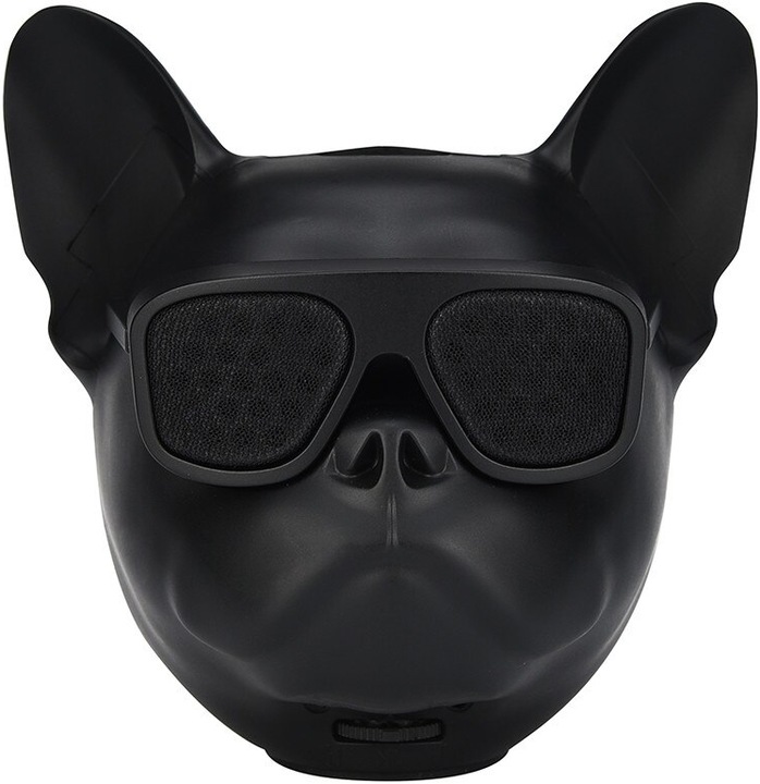Actual product image PhoneLook Enceinte Bulldog Party tête de chien Bluetooth 4.1 haut-parleur incl. connecteur AUX