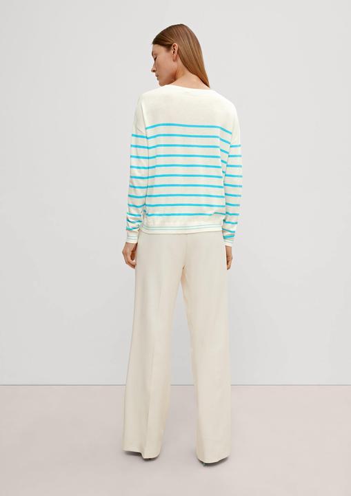 Image du produit Comma Strickpullover Strickpullover aus Leinenmix (36)