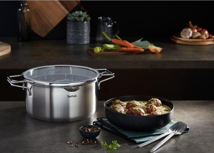 Actual product image Tefal Nordica Stewpot 20 cm (20 cm, Pot, Stainless steel)