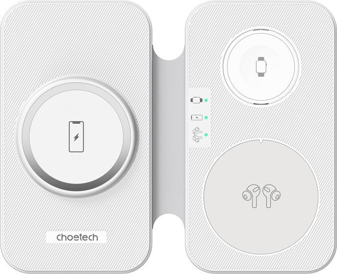 Produktbild Choetech Wireless charger 3in1 T616-F (white) (15 W)