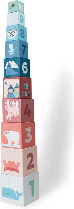 Actual product image BS Toys Stacking tower game