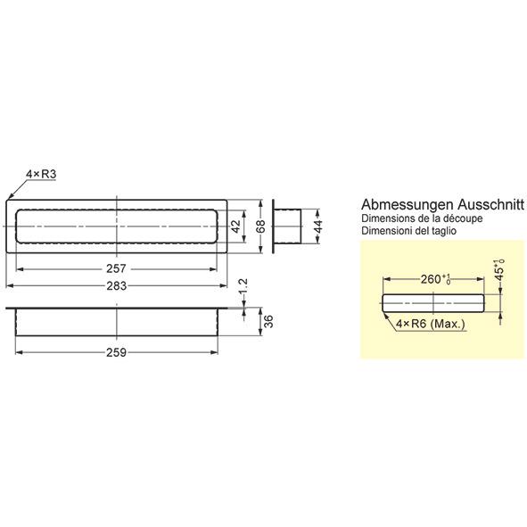 Thumbnail - Werkstarck Abdeckungen rechteckig für Abfallbehälter, Abfalleimer, Silber