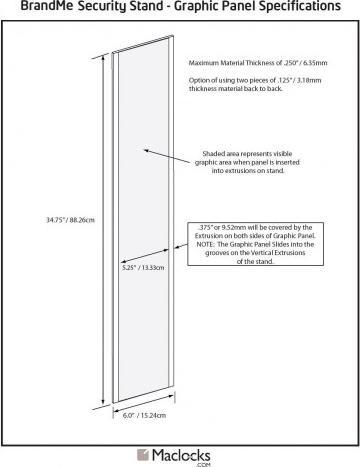 Actual product image Compulocks Tablet Floor Stand Branded Mount BrandME