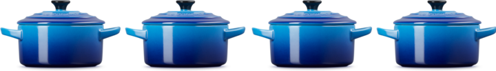Produktbild Le Creuset Mini-Cocotte Set AZURE