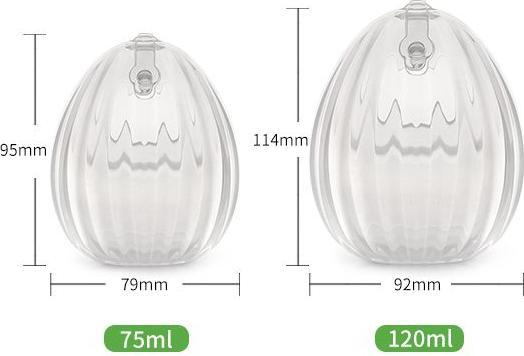 Actual product image Haakaa Portable shell-shaped breast pump 75ml