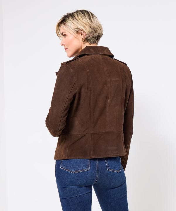 Actual product image Joe Browns Suede Collared Biker Jacket (36)