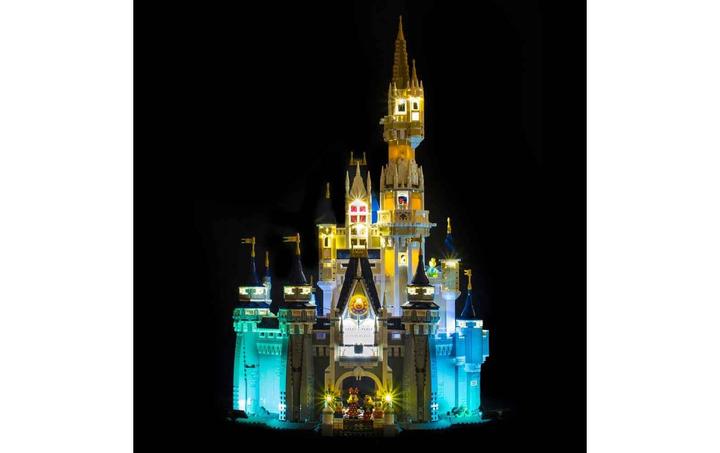 Actual product image Light my bricks LED Light Set for LEGO The Disney Castle