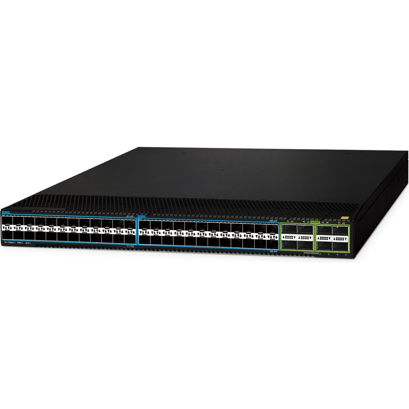 Planet 48-Port, Layer 3, 25G SFP28 +, Netzwerk Switch, Schwarz