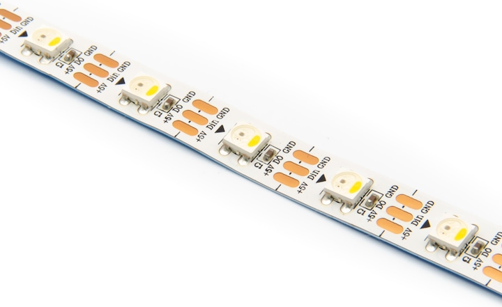 Purecrea 5m SK6812 RGBCW - Rotolo di strisce LED NeoPixel da 60LED/m