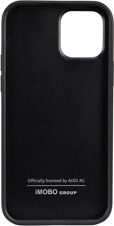 Produktbild Audi Synthetic Leather iPhone 12/12 Pro 6.1" czarny/black hardcase AU-TPUPCIP12P-TT/D1-BK (Apple iPhone 12)