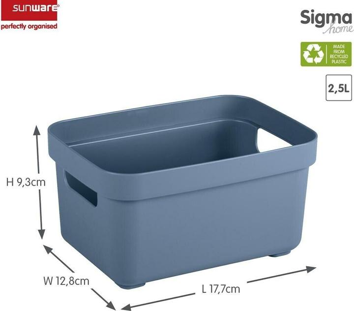 Image du produit Sunware Sigma home Boîte de rangement 2,5L bleu foncé (2.50 l)