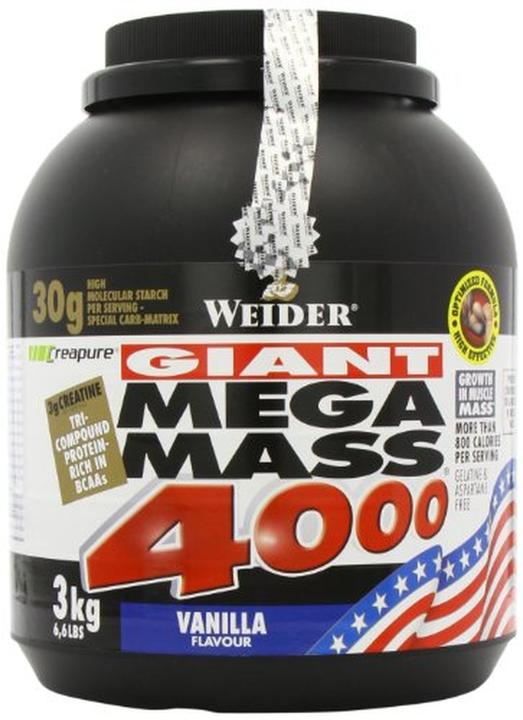Immagine prodotto Weider Mega Mass 4000 (Vaniglia, 1 x, 3000 g)