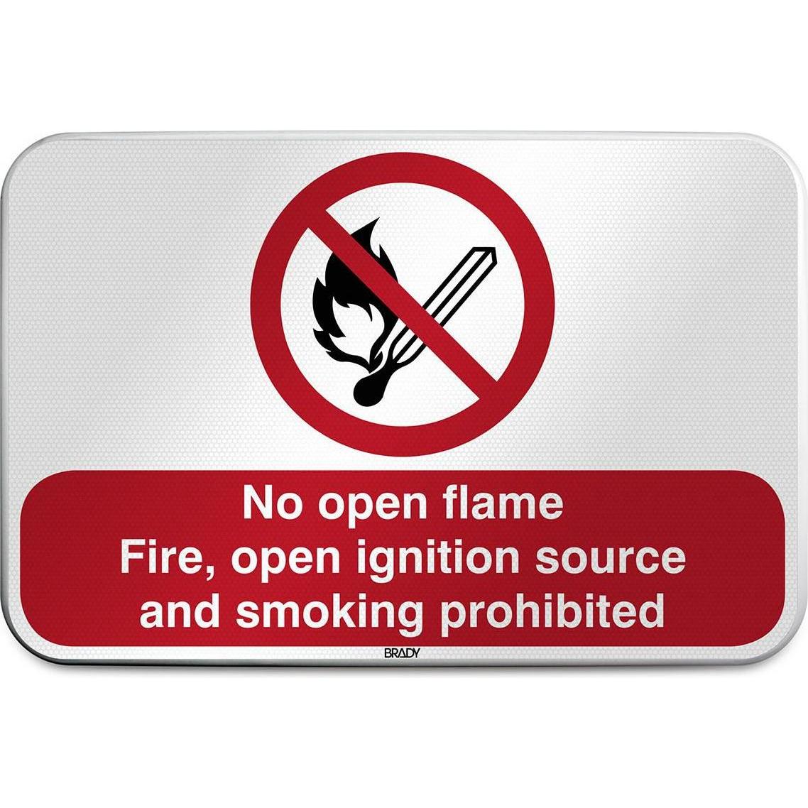 Brady, Sicherheitskennzeichnung, ISO Safety Sign - No open