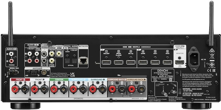 Productafbeelding Denon AVR-X1700H (7.2 Kanaal, AM, FM)