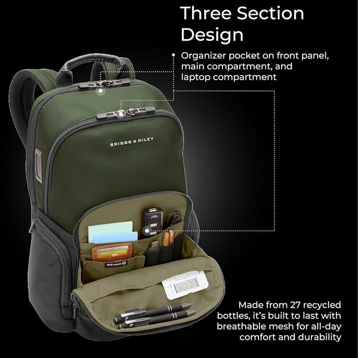 Actual product image Briggs & Riley Unisex Medium Cargo Backpack