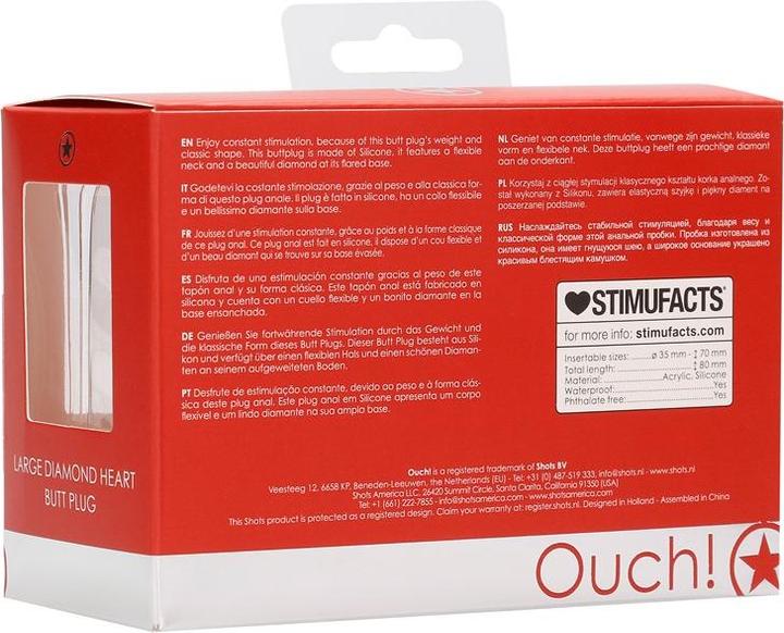 Produktbild Ouch! Diamond Heart Butt Plug