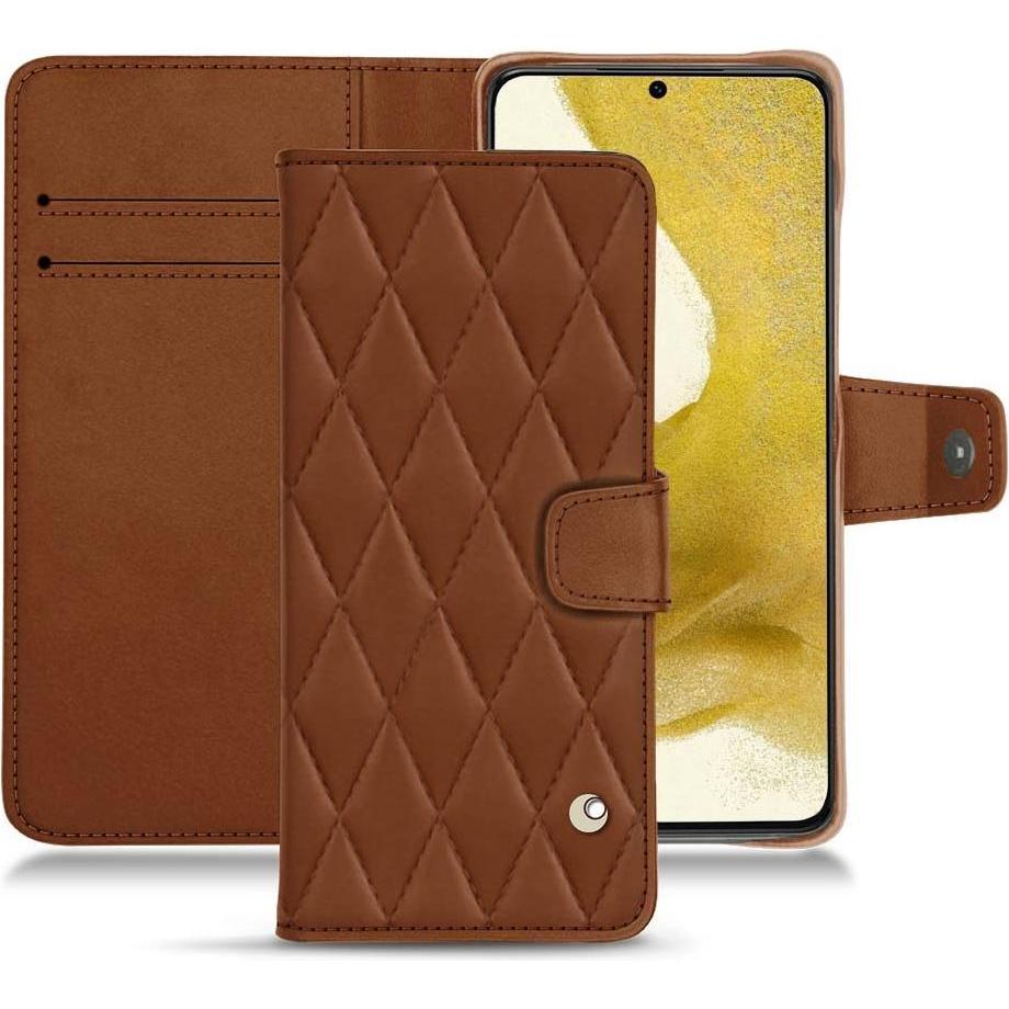 Thumbnail - Noreve Lederschutzhülle Wallet (Samsung Galaxy S22), Smartphone Hülle, Braun