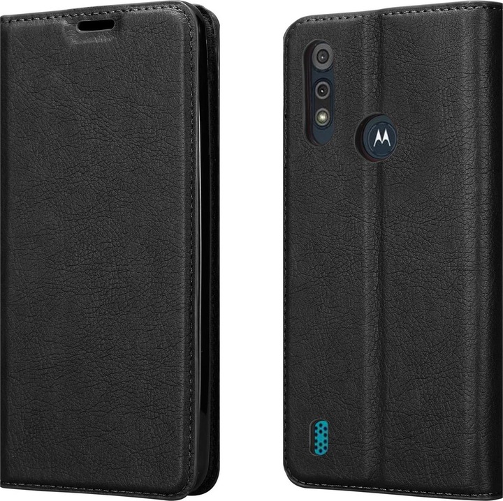 Actual product image Cadorabo Book Invisible Magnet Cover (Motorola Moto E6s)