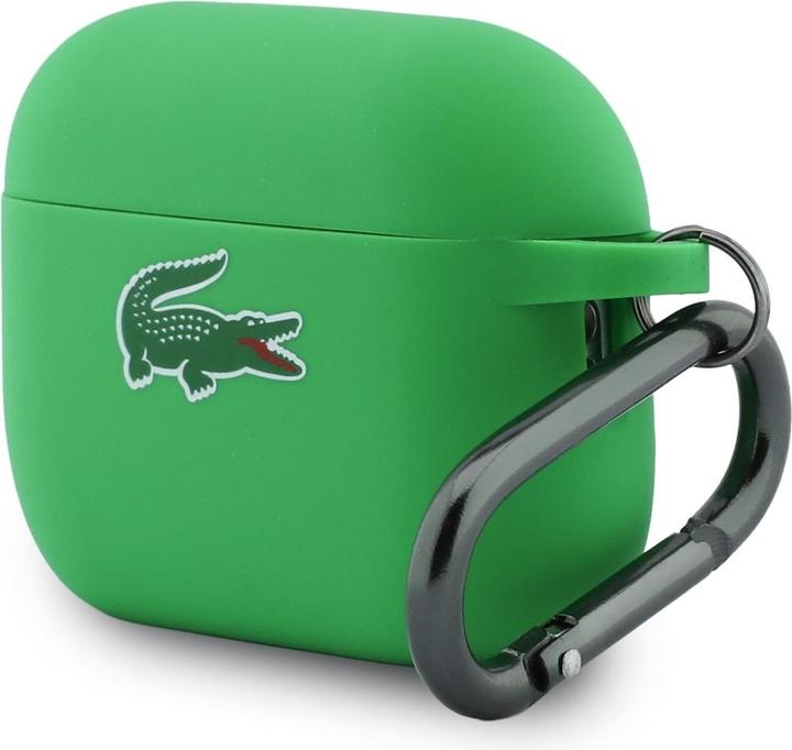 Actual product image Lacoste Case Silicone Croc Logo AirPods Pro 3 green (Headphone sleeve)