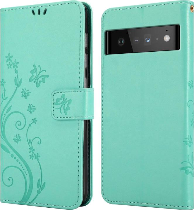 Produktbild Cadorabo Flower Book Hülle (Google Pixel 6 Pro)
