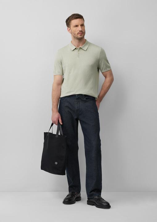Produktbild s.Oliver Strickpullover Weiches Strick-Poloshirt aus Baumwoll-Seidenmix (S)