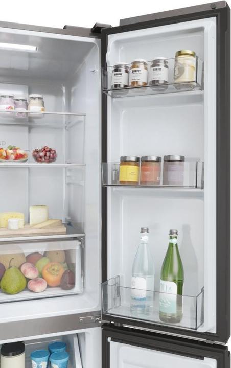 Actual product image Haier HCR3818ENMD Side-by-side fridge free-standing 467 l E Grey (467 l)
